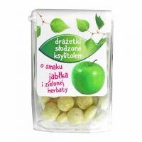 Santinki - cukierki z ksylitolu jabłkowe z dodatkiem zielonej herbaty matcha 13g - Santini